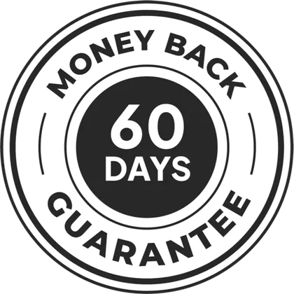 AlkaPic 60-day money-back guarantee seal